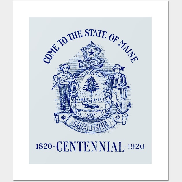 1920 State of Maine Centennial Wall Art by historicimage